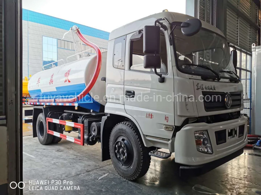 10m3 Liquid Waste Disposal Truck 12m3 Septic Tank Pumping Trucks Made by Dongfeng 190HP Cu Mmins Engine