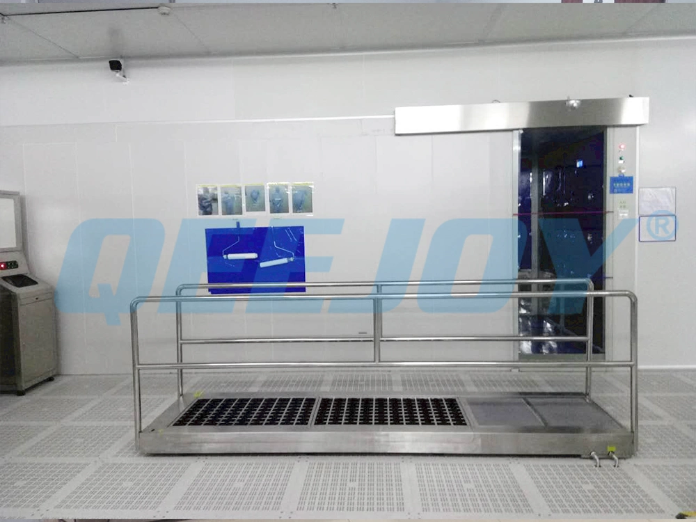 Walk Through Shoe Sole Cleaner with Automatic Cleaning and Disinfection for Widely Safety Use on Clean Room Entrance Exit Show