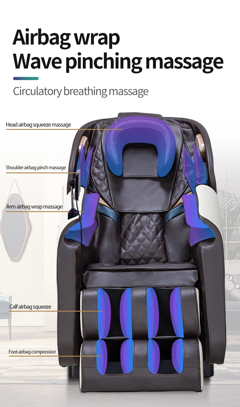 Healthcare 8PCS Massage Tips Full Body Zero Gravity Home Use Recliner Deep Kneading Multi Mode Massage Chair for Relieve Fatigue