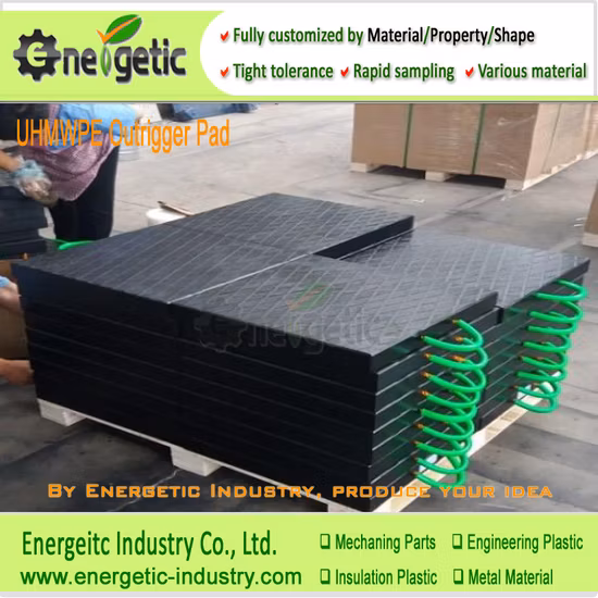 Almohadillas estabilizadoras de grúa de polietileno HDPE/ UHMWPE para el Reino Unido