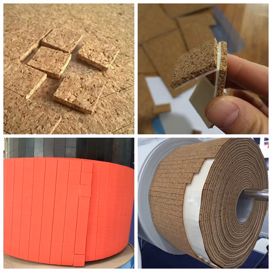 para transporte de vidrio Almohadillas de corcho con espuma de PVC Almohadillas de corcho con pegamento