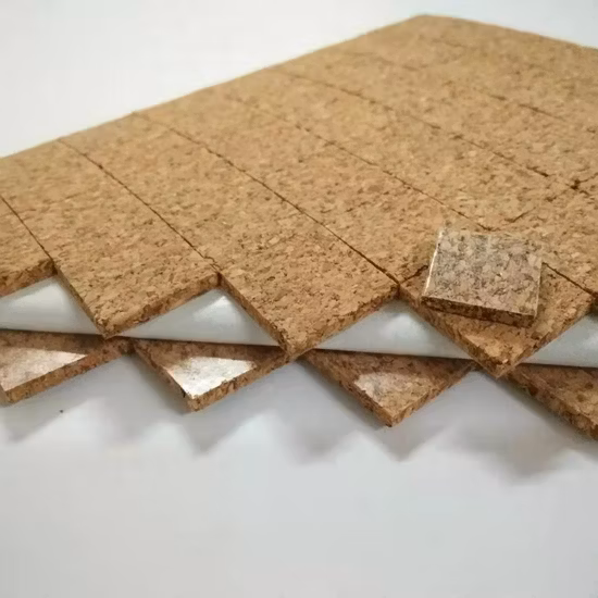 Almohadillas de corcho separadas para transporte de vidrio con espuma para evitar rayones